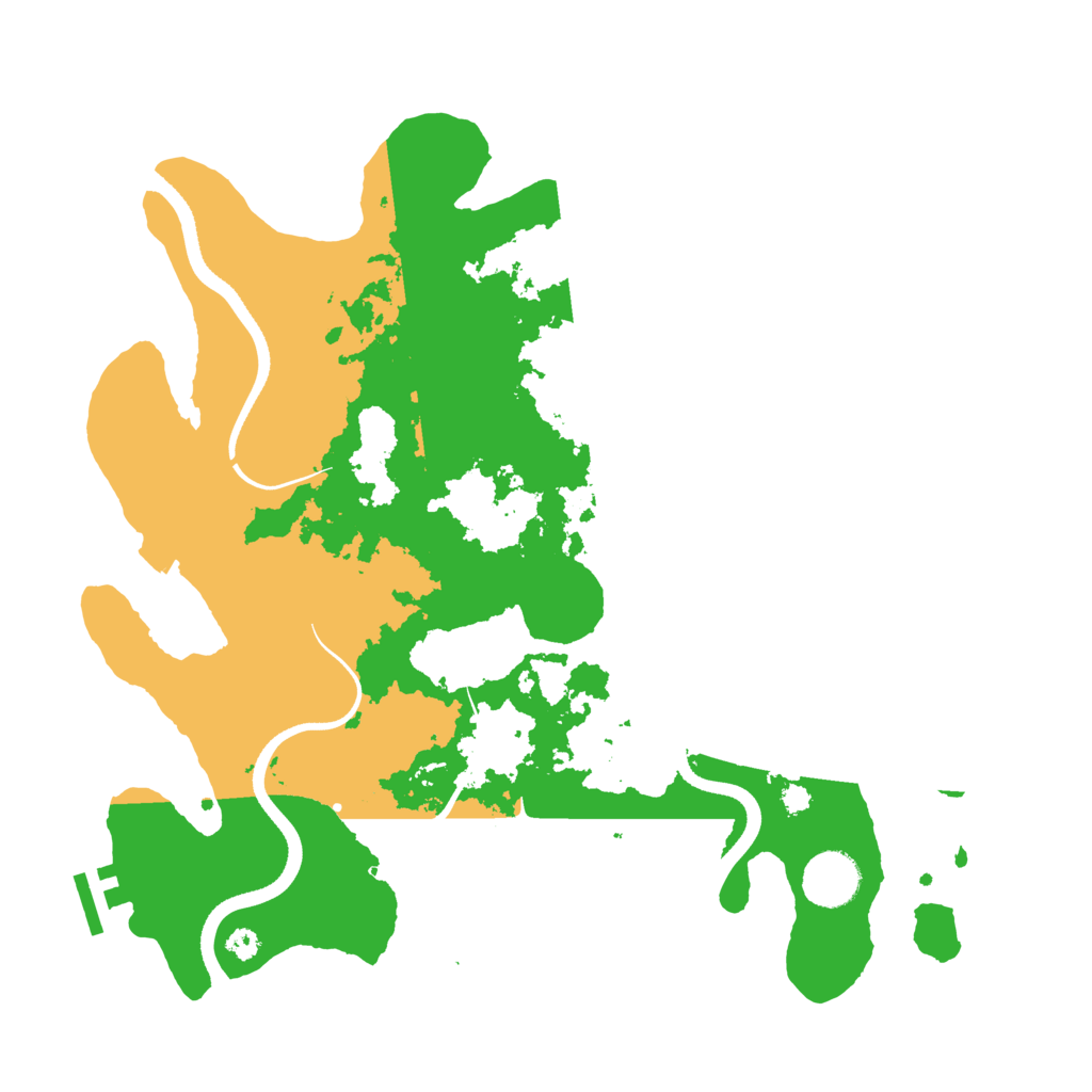 Biome Rust Map: Procedural Map, Size: 3500, Seed: 1003362514