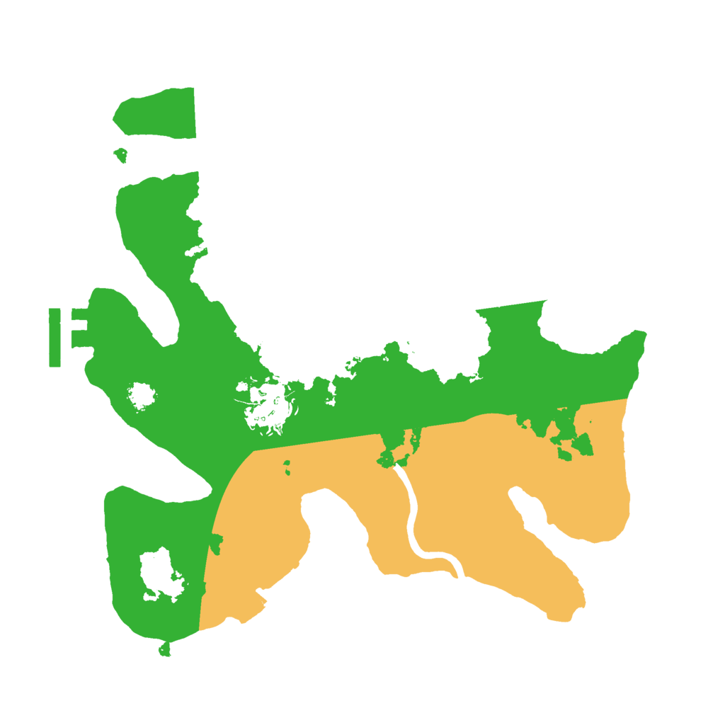 Biome Rust Map: Procedural Map, Size: 2500, Seed: 687260652