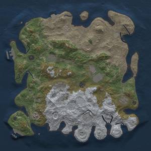 Thumbnail Rust Map: Procedural Map, Size: 4000, Seed: 40705, 18 Monuments