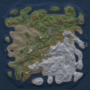 Thumbnail Rust Map: Procedural Map, Size: 4500, Seed: 976148, 18 Monuments