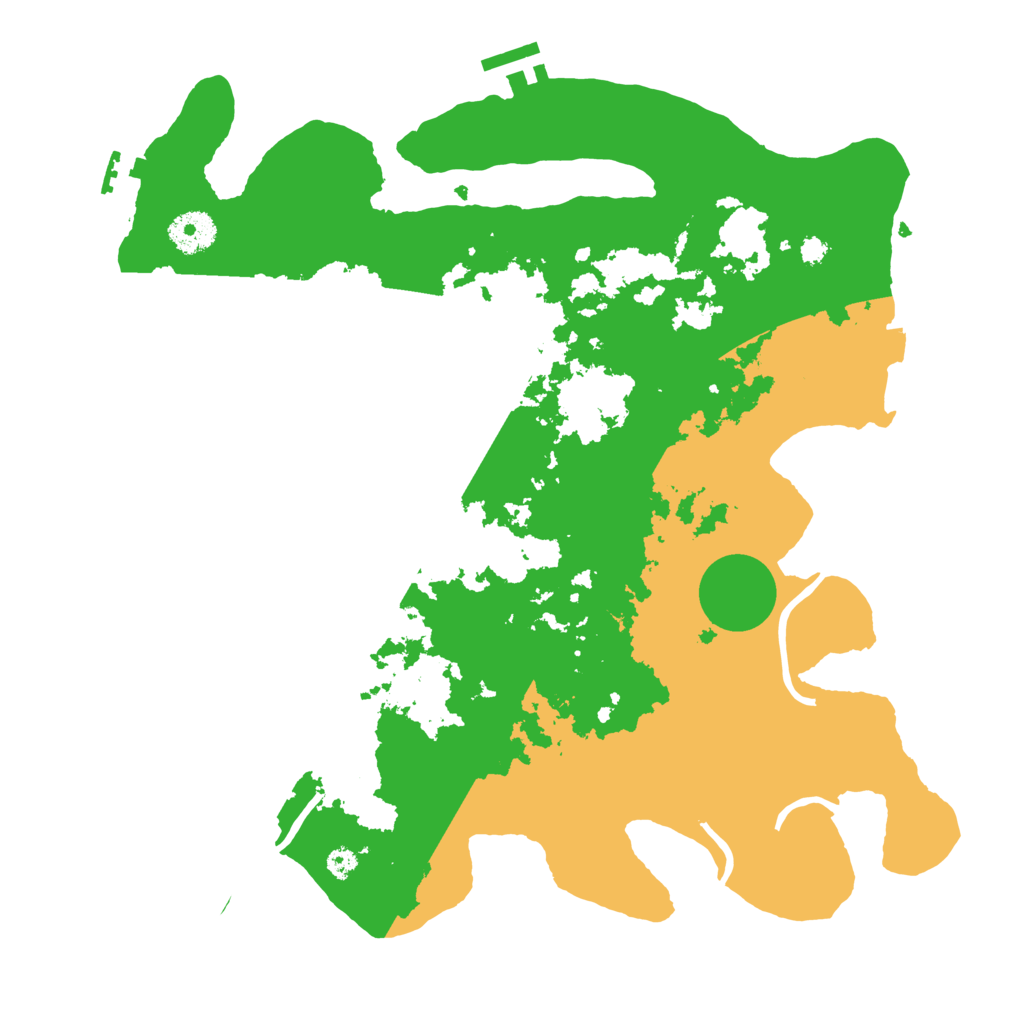 Biome Rust Map: Procedural Map, Size: 3500, Seed: 841105178