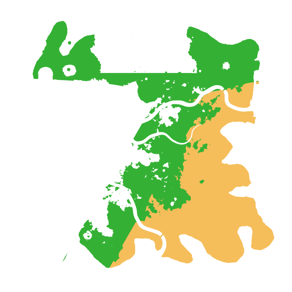 Biome Rust Map: Procedural Map, Size: 3500, Seed: 841105178