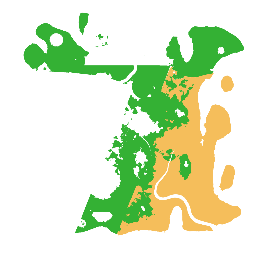 Biome Rust Map: Procedural Map, Size: 3500, Seed: 707281137