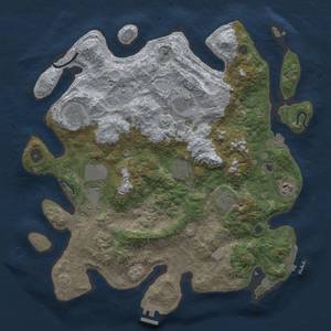 Thumbnail Rust Map: Procedural Map, Size: 3800, Seed: 1124008691, 16 Monuments