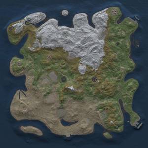 Thumbnail Rust Map: Procedural Map, Size: 4250, Seed: 761931202, 19 Monuments