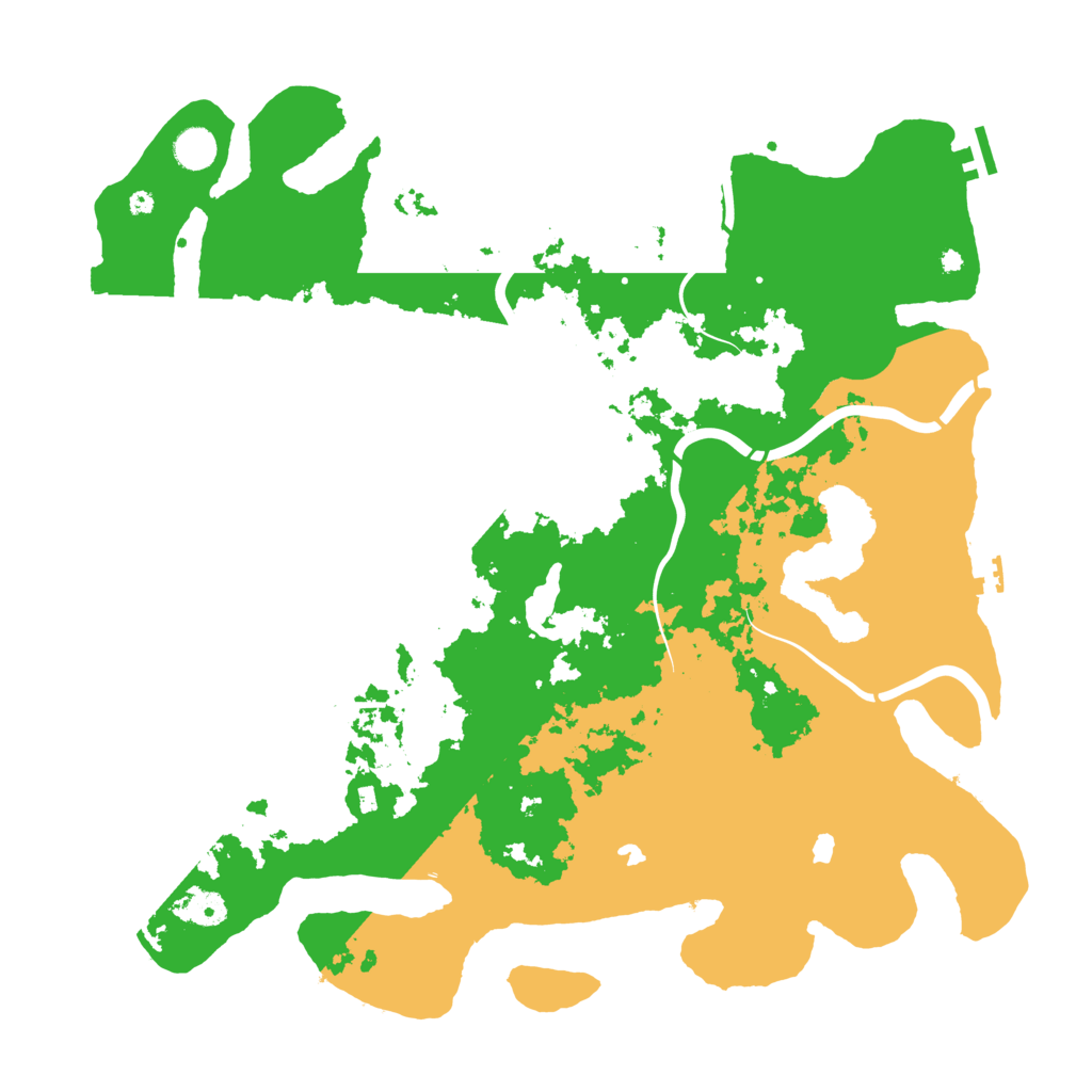 Biome Rust Map: Procedural Map, Size: 4500, Seed: 2058057833