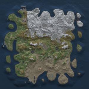 Thumbnail Rust Map: Procedural Map, Size: 4000, Seed: 1342254593, 19 Monuments