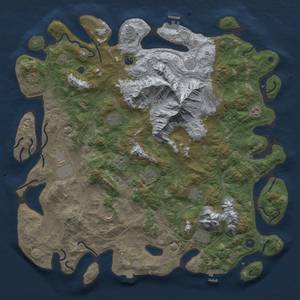 Thumbnail Rust Map: Procedural Map, Size: 5000, Seed: 1540375672, 19 Monuments