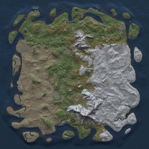 Thumbnail Rust Map: Procedural Map, Size: 5250, Seed: 203243016, 19 Monuments