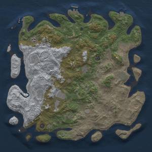 Thumbnail Rust Map: Procedural Map, Size: 4500, Seed: 122391088, 19 Monuments