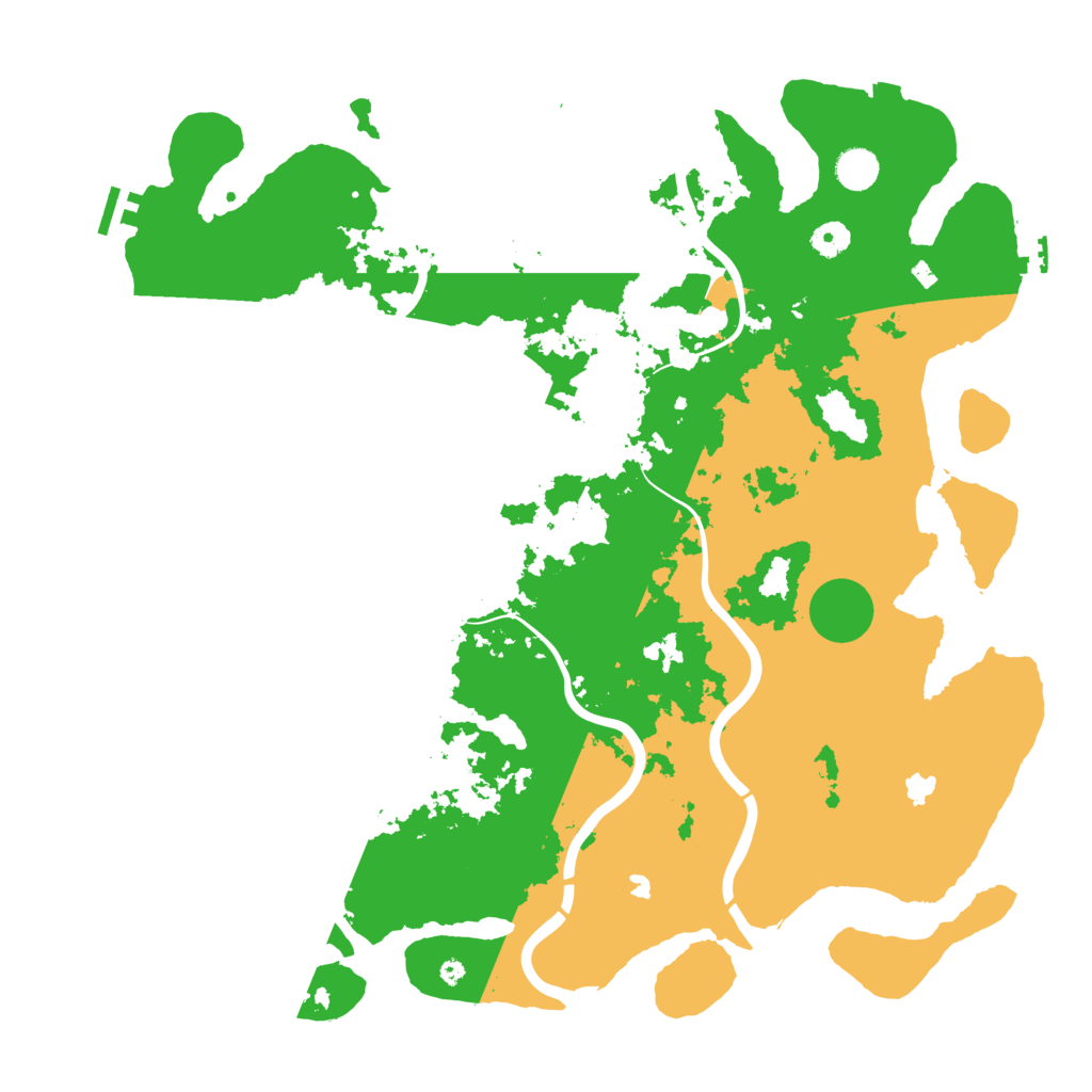 Biome Rust Map: Procedural Map, Size: 4500, Seed: 122391088