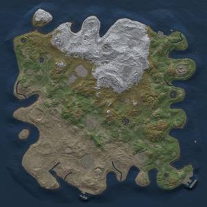 Thumbnail Rust Map: Procedural Map, Size: 4250, Seed: 2090991205, 19 Monuments