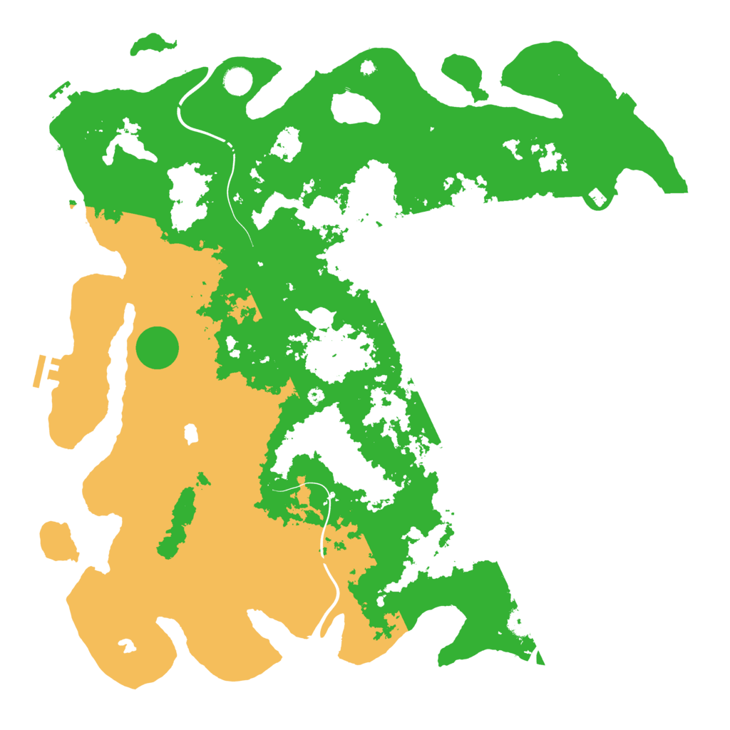 Biome Rust Map: Procedural Map, Size: 4500, Seed: 800007843