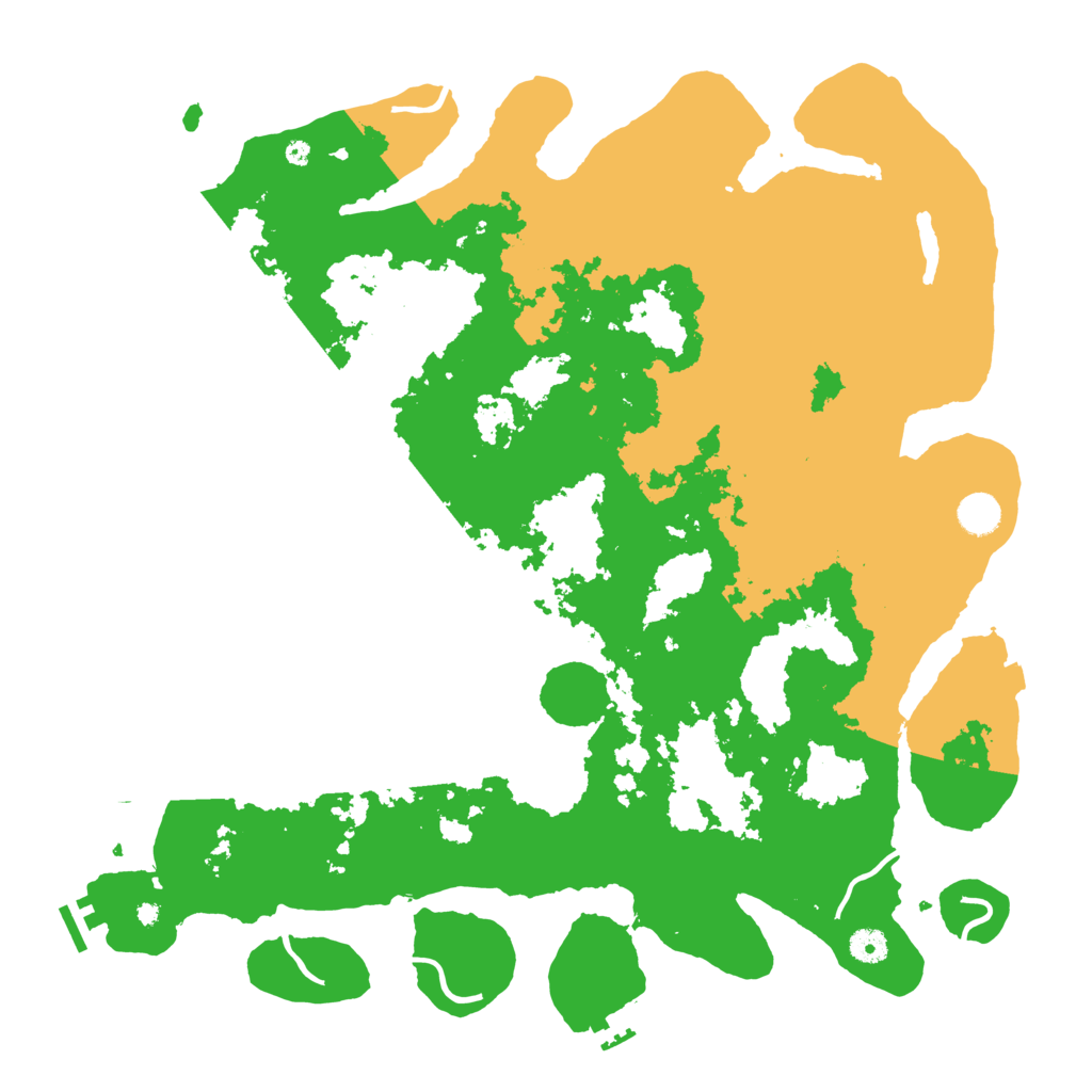 Biome Rust Map: Procedural Map, Size: 4500, Seed: 121429894