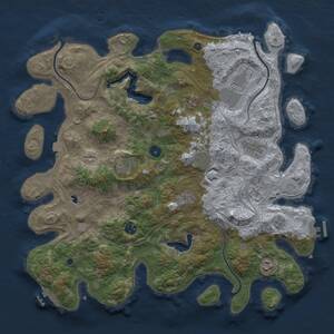 Thumbnail Rust Map: Procedural Map, Size: 4250, Seed: 938730351, 15 Monuments