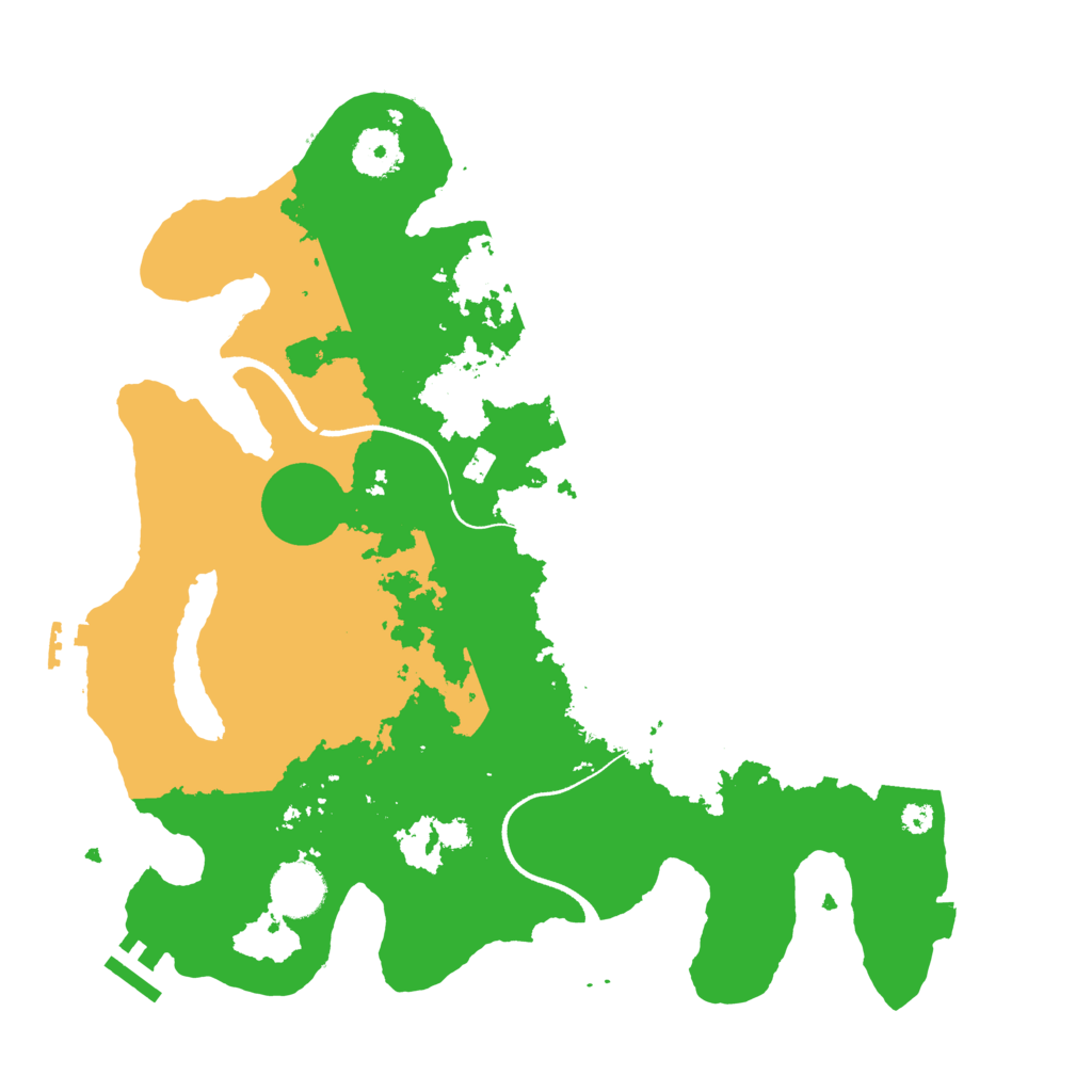 Biome Rust Map: Procedural Map, Size: 3500, Seed: 413359990