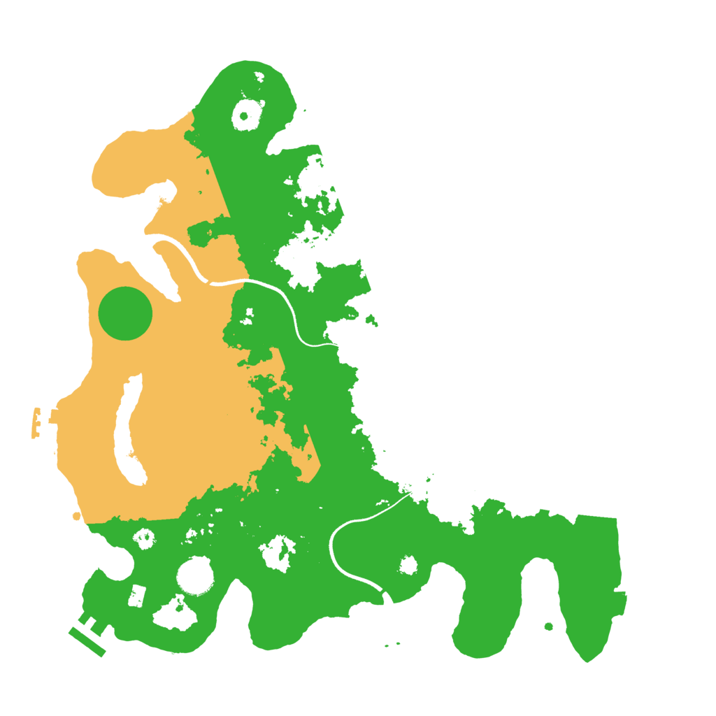 Biome Rust Map: Procedural Map, Size: 3500, Seed: 413359990