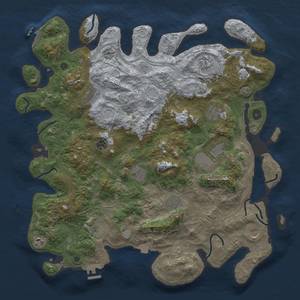 Thumbnail Rust Map: Procedural Map, Size: 4510, Seed: 705, 19 Monuments