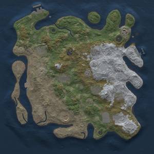 Thumbnail Rust Map: Procedural Map, Size: 3750, Seed: 646198971, 18 Monuments