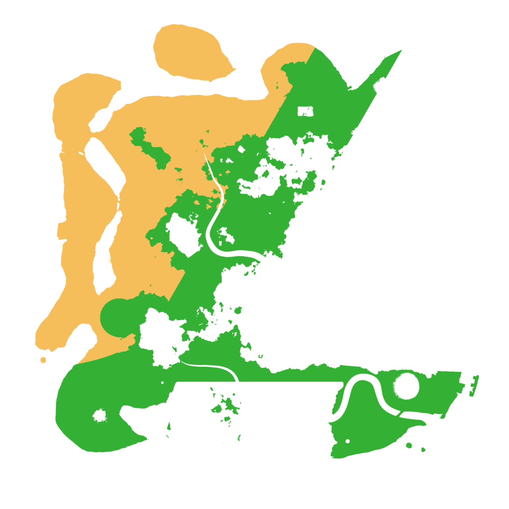 Biome Rust Map: Procedural Map, Size: 3500, Seed: 32456606
