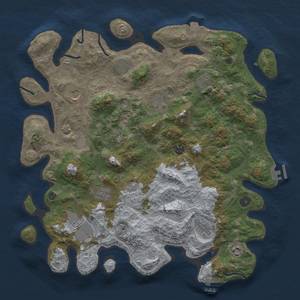 Thumbnail Rust Map: Procedural Map, Size: 4250, Seed: 1143124725, 19 Monuments