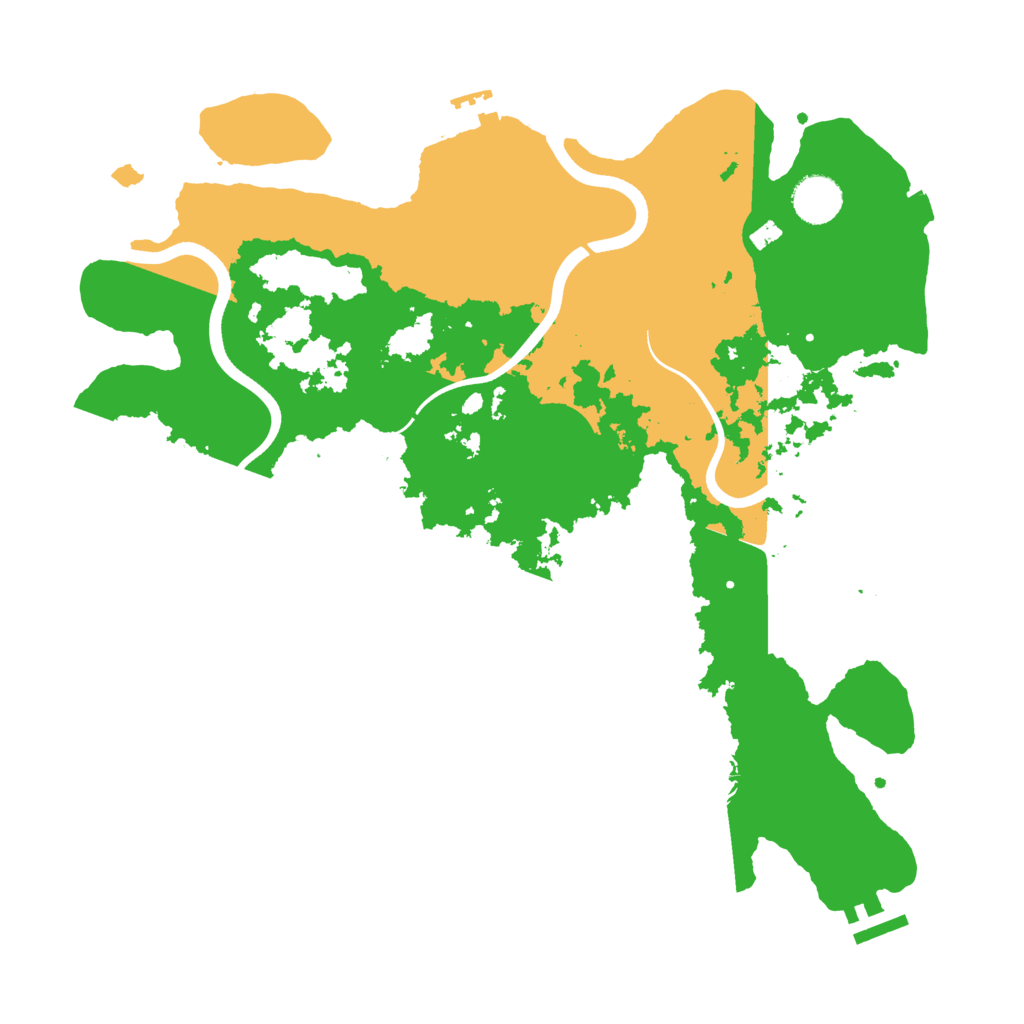 Biome Rust Map: Procedural Map, Size: 3700, Seed: 1481530321