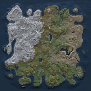 Thumbnail Rust Map: Procedural Map, Size: 4250, Seed: 871306014, 15 Monuments