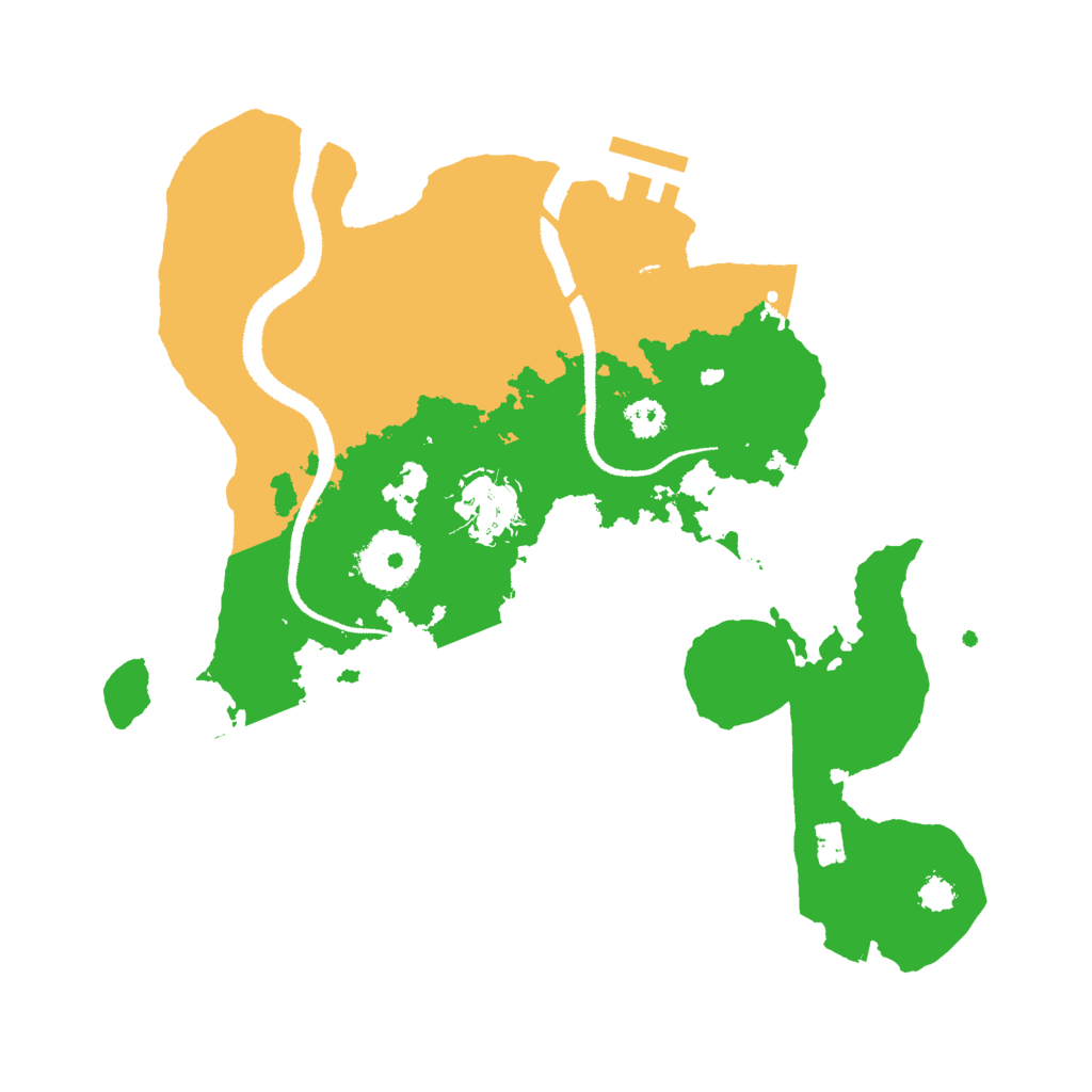 Biome Rust Map: Procedural Map, Size: 2800, Seed: 520716