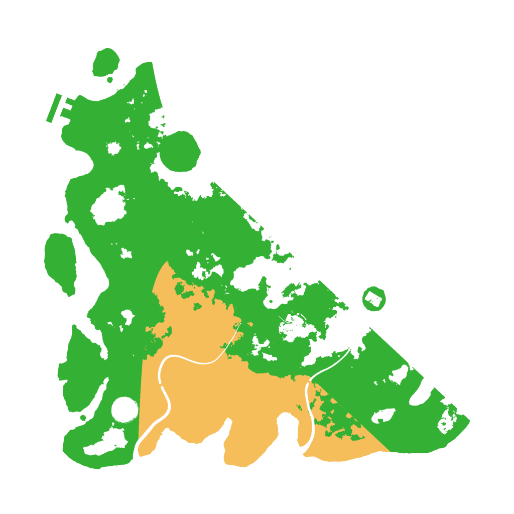 Biome Rust Map: Procedural Map, Size: 3500, Seed: 708419695