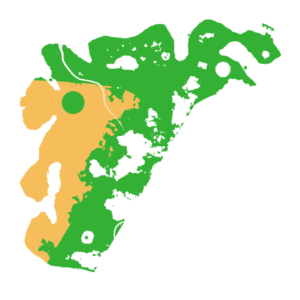 Biome Rust Map: Procedural Map, Size: 3500, Seed: 853394602