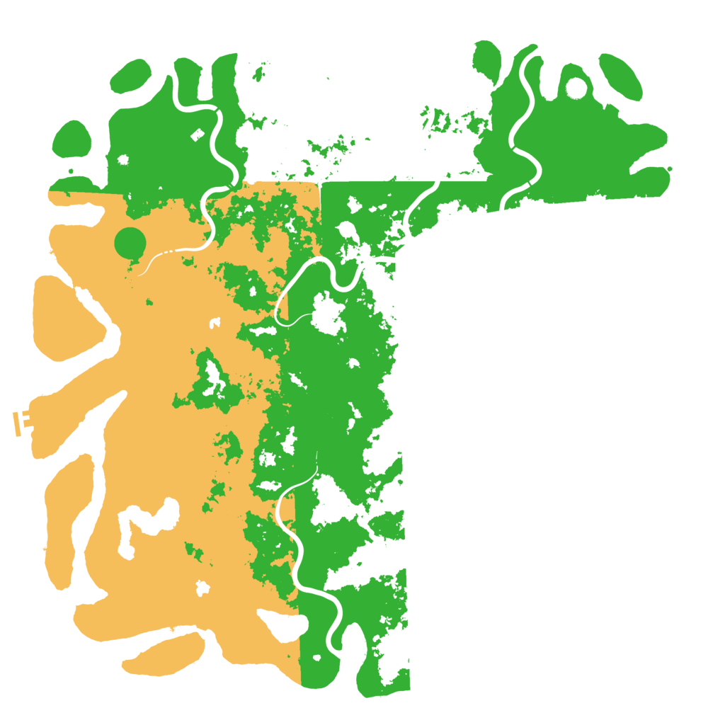 Biome Rust Map: Procedural Map, Size: 6000, Seed: 61461681