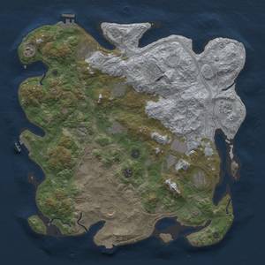 Thumbnail Rust Map: Procedural Map, Size: 4250, Seed: 1274256930, 19 Monuments