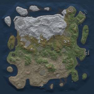 Thumbnail Rust Map: Procedural Map, Size: 4250, Seed: 109459067, 19 Monuments