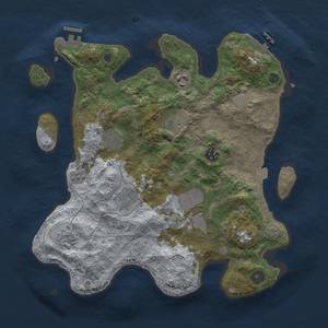 Thumbnail Rust Map: Procedural Map, Size: 3500, Seed: 1583684377, 16 Monuments