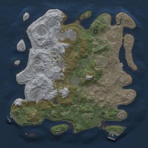 Thumbnail Rust Map: Procedural Map, Size: 4000, Seed: 367505758, 19 Monuments