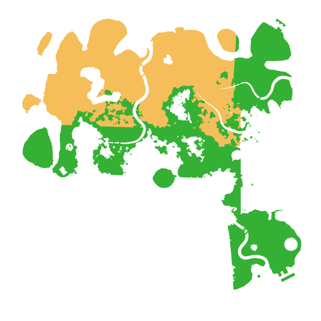 Biome Rust Map: Procedural Map, Size: 4350, Seed: 3314131