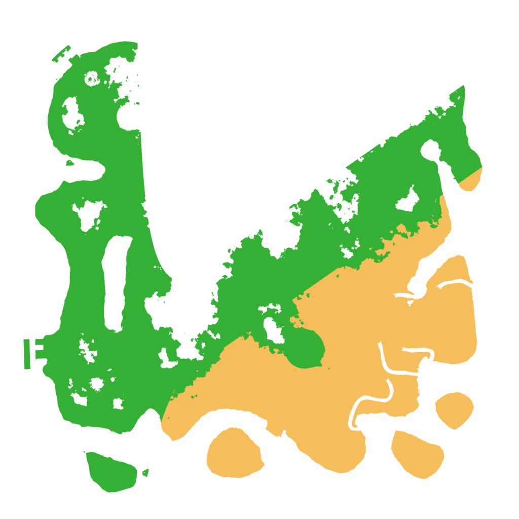 Biome Rust Map: Procedural Map, Size: 3500, Seed: 240704