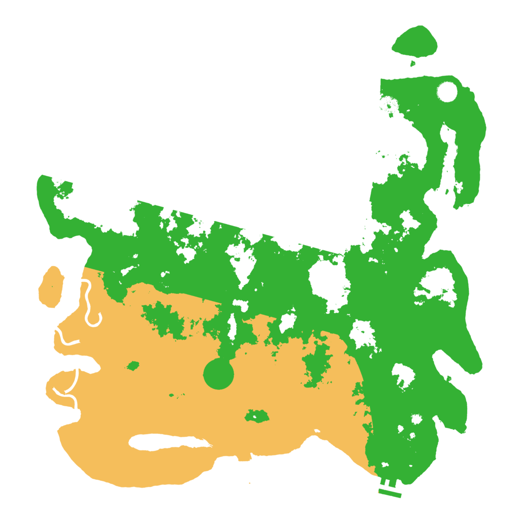 Biome Rust Map: Procedural Map, Size: 4500, Seed: 821996245