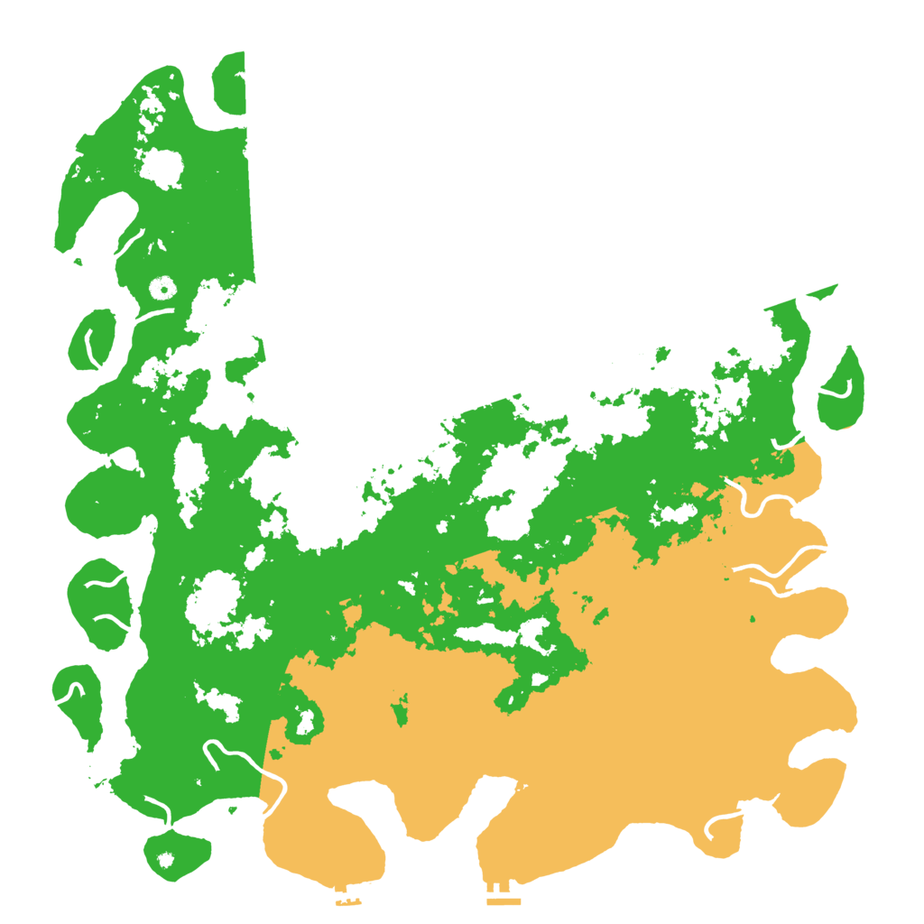 Biome Rust Map: Procedural Map, Size: 5500, Seed: 938799536