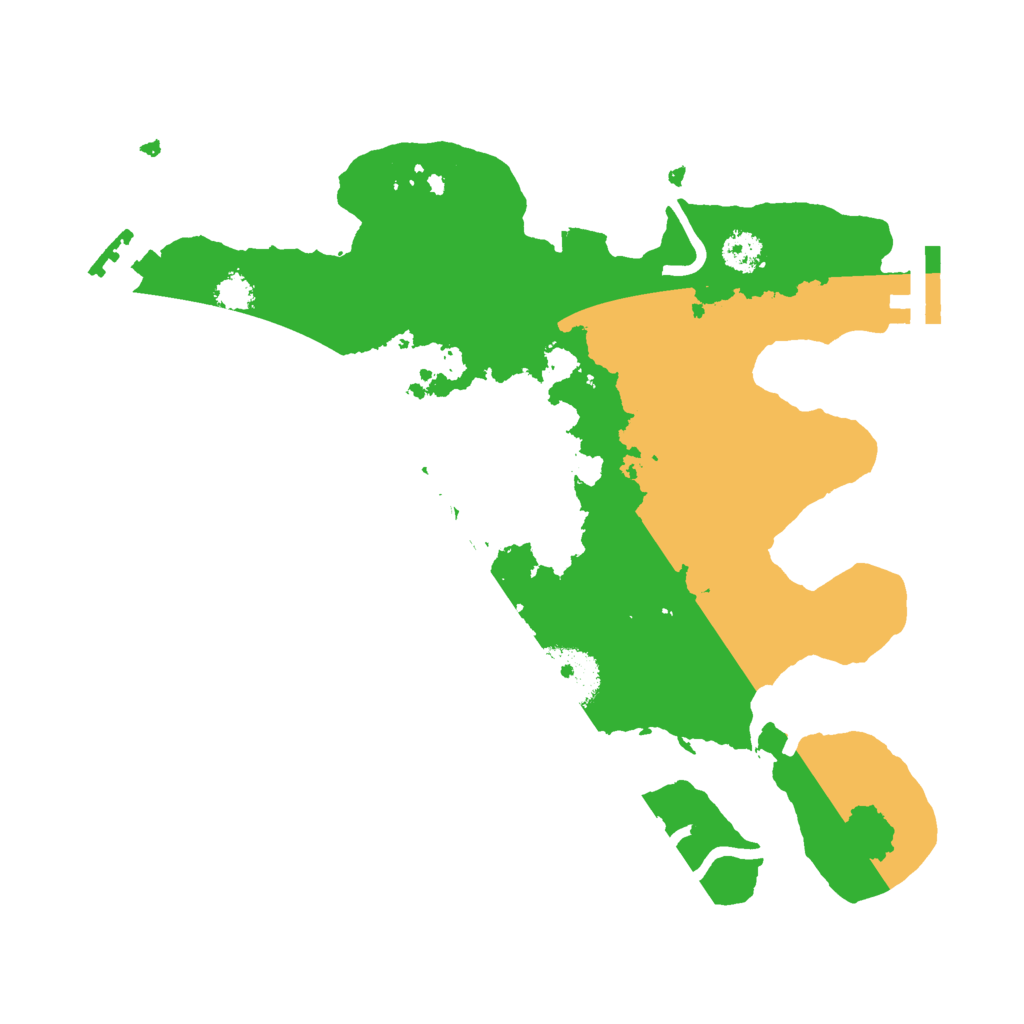 Biome Rust Map: Procedural Map, Size: 2650, Seed: 950959