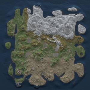 Thumbnail Rust Map: Procedural Map, Size: 4250, Seed: 27589, 19 Monuments