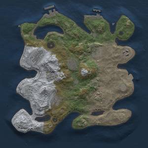 Thumbnail Rust Map: Procedural Map, Size: 3000, Seed: 800671208, 15 Monuments