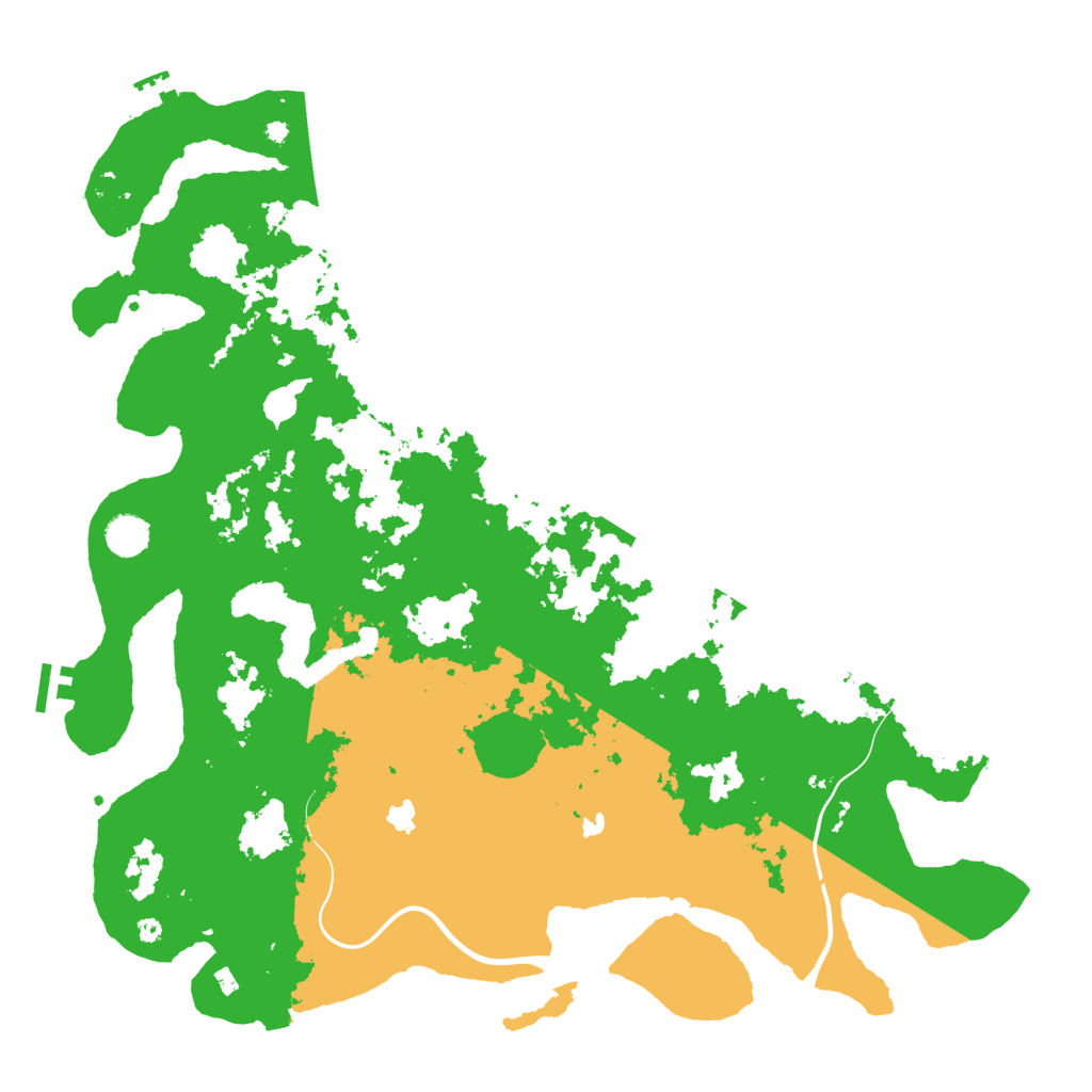 Biome Rust Map: Procedural Map, Size: 4500, Seed: 1456764385