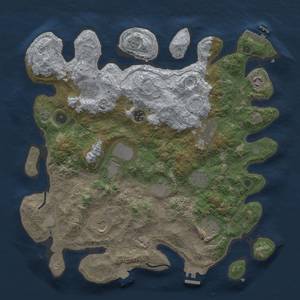 Thumbnail Rust Map: Procedural Map, Size: 4000, Seed: 1063727398, 18 Monuments