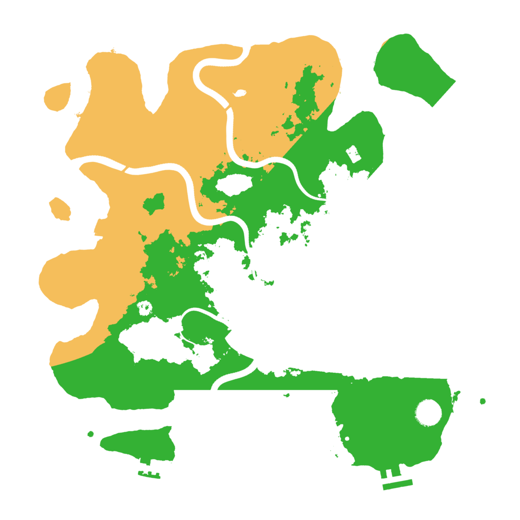 Biome Rust Map: Procedural Map, Size: 3500, Seed: 1745675402