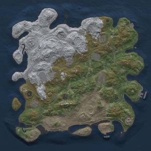 Thumbnail Rust Map: Procedural Map, Size: 4250, Seed: 19830707, 19 Monuments