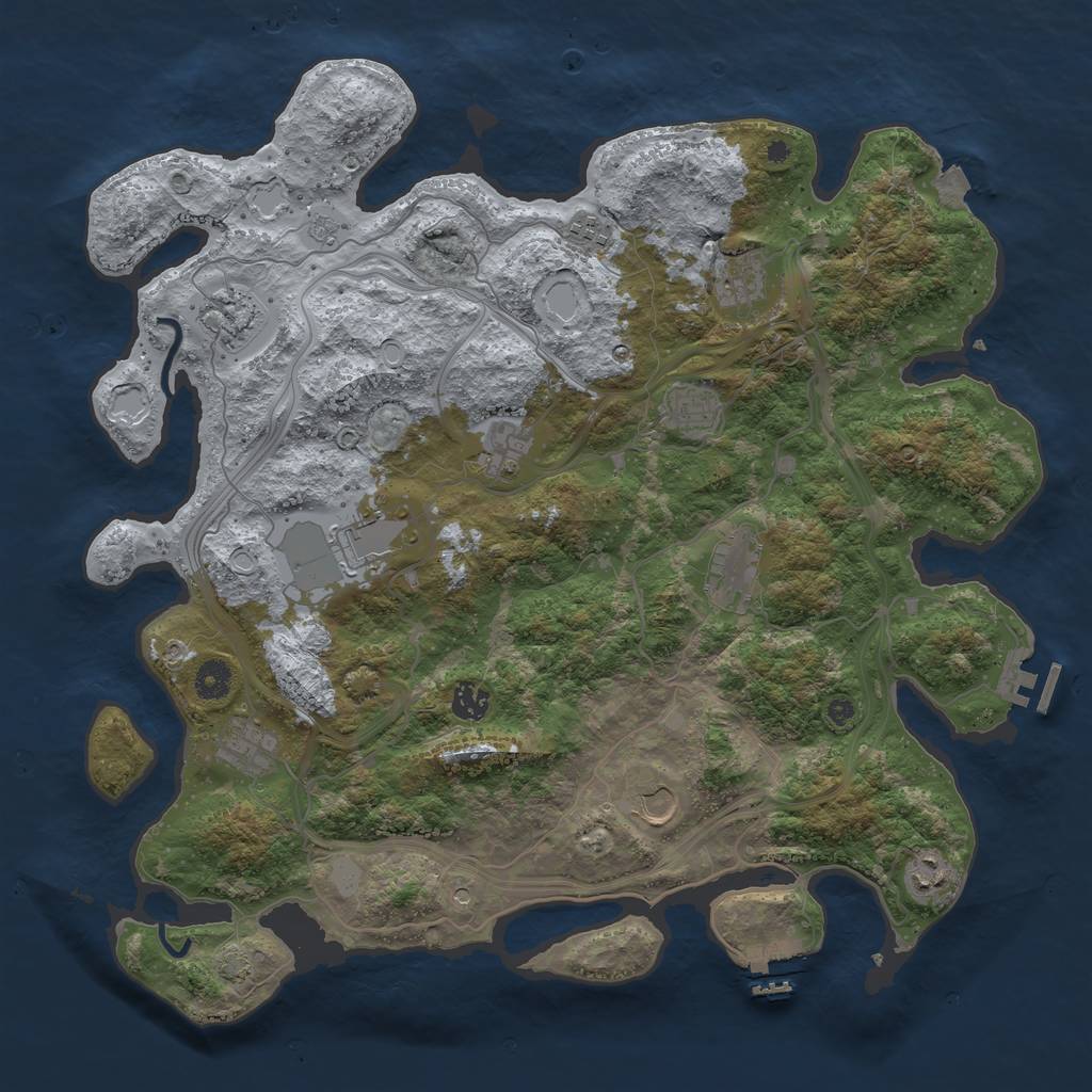 Rust Map: Procedural Map, Size: 4250, Seed: 19830707, 19 Monuments