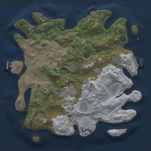 Thumbnail Rust Map: Procedural Map, Size: 4000, Seed: 4072024, 18 Monuments