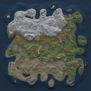 Thumbnail Rust Map: Procedural Map, Size: 4500, Seed: 149995169, 19 Monuments