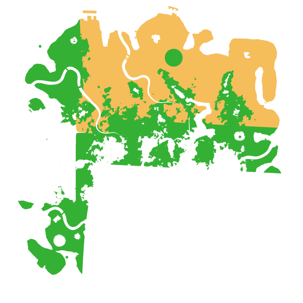Biome Rust Map: Procedural Map, Size: 4500, Seed: 428516